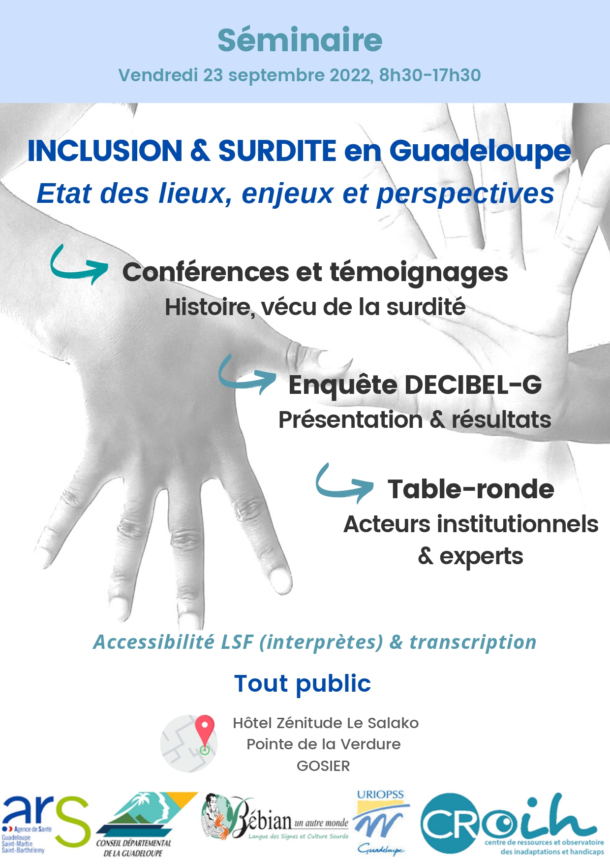 Séminaire Inclusion & Surdité en Guadeloupe 23/09/22
